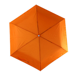 Ultra Light Mini Umbrella Rain Women 5Folding Portable Umbrella Light Durable Rain Orange Men 6K Travel Small Umbrella