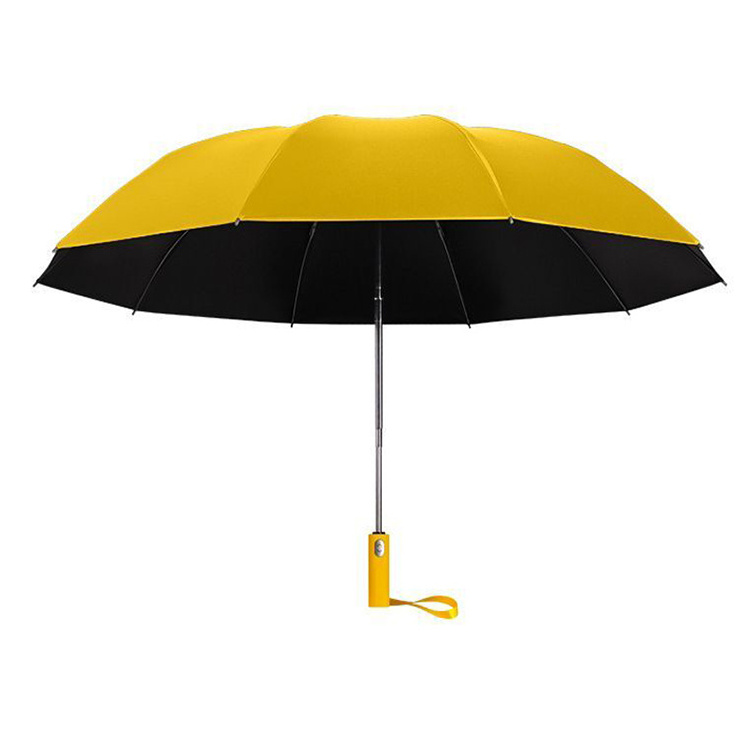 Promotional Uv Custom Umbrella With Logo Print Rain Anti-uv Foldable Paraguas Parapluie 3 Inverted Folding Umbrella For Rain