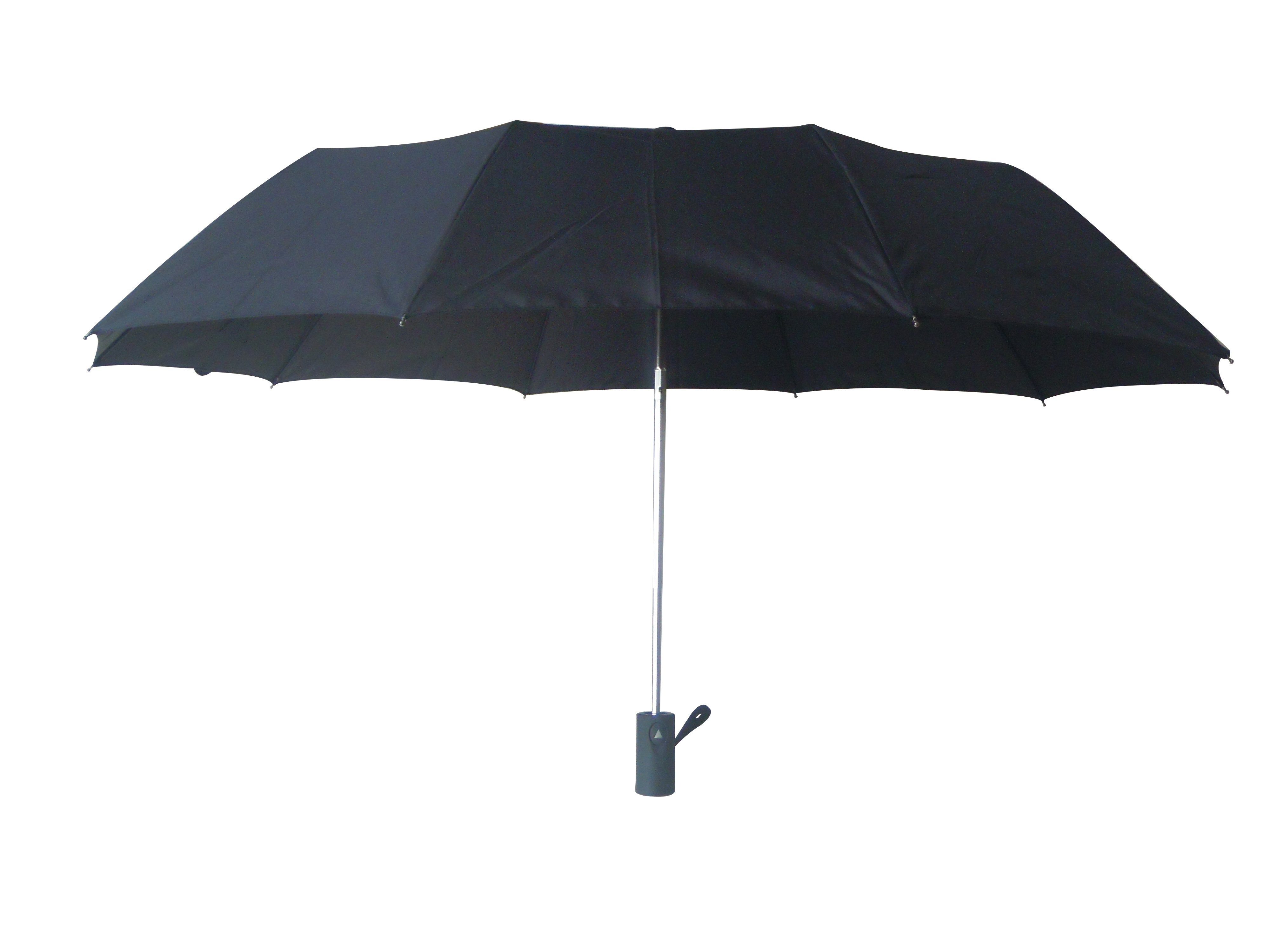 RPET Eco-friendly Windproof Pongee Rain Travel 3 Folding Auto Open Folding Uv Automatic Foldable Umbrella For Rain