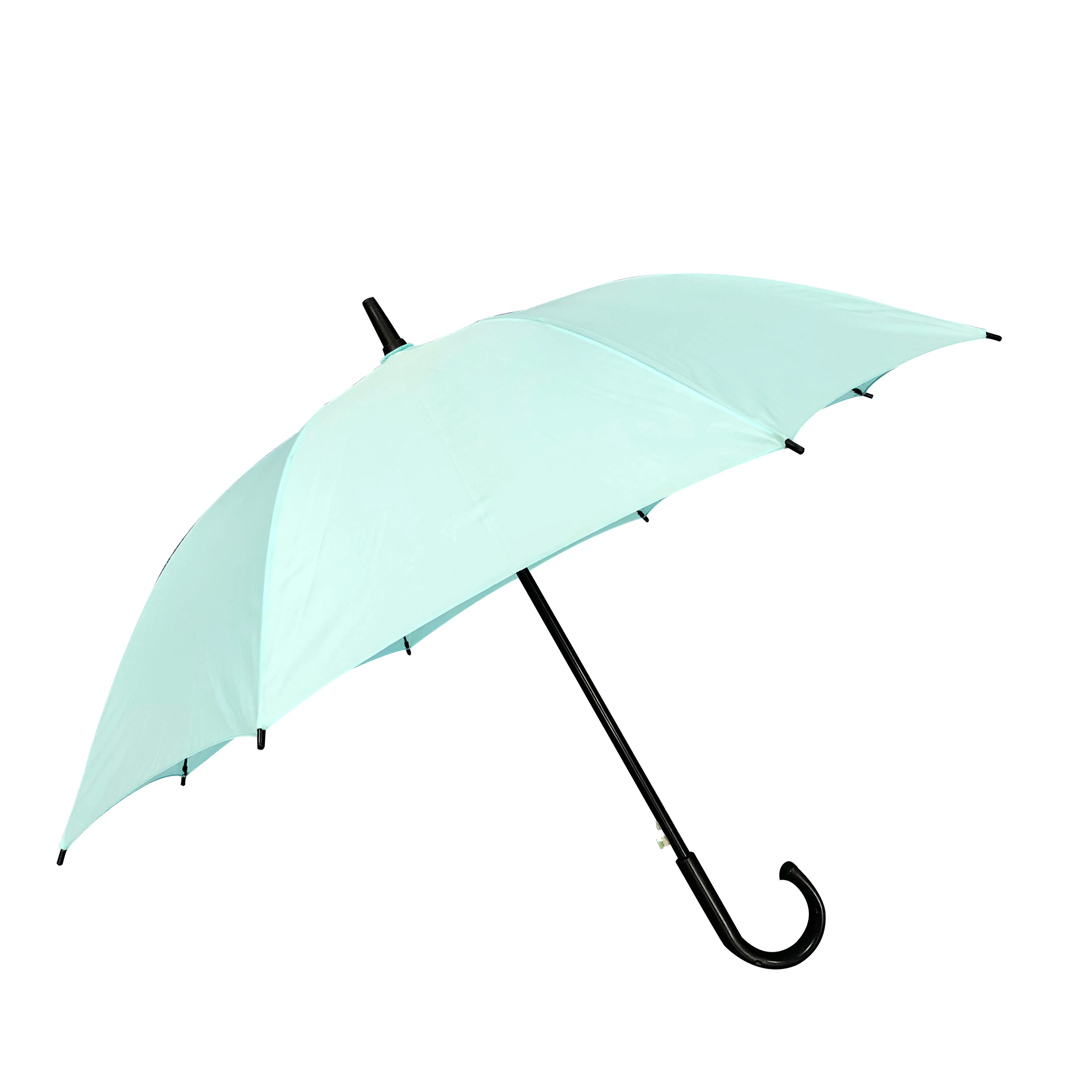 RPET Eco-friendly Factory Supply Advertising Umbrella J Handle And Shaft Auto Open Custom Logo Straight Umbrella For Hotel