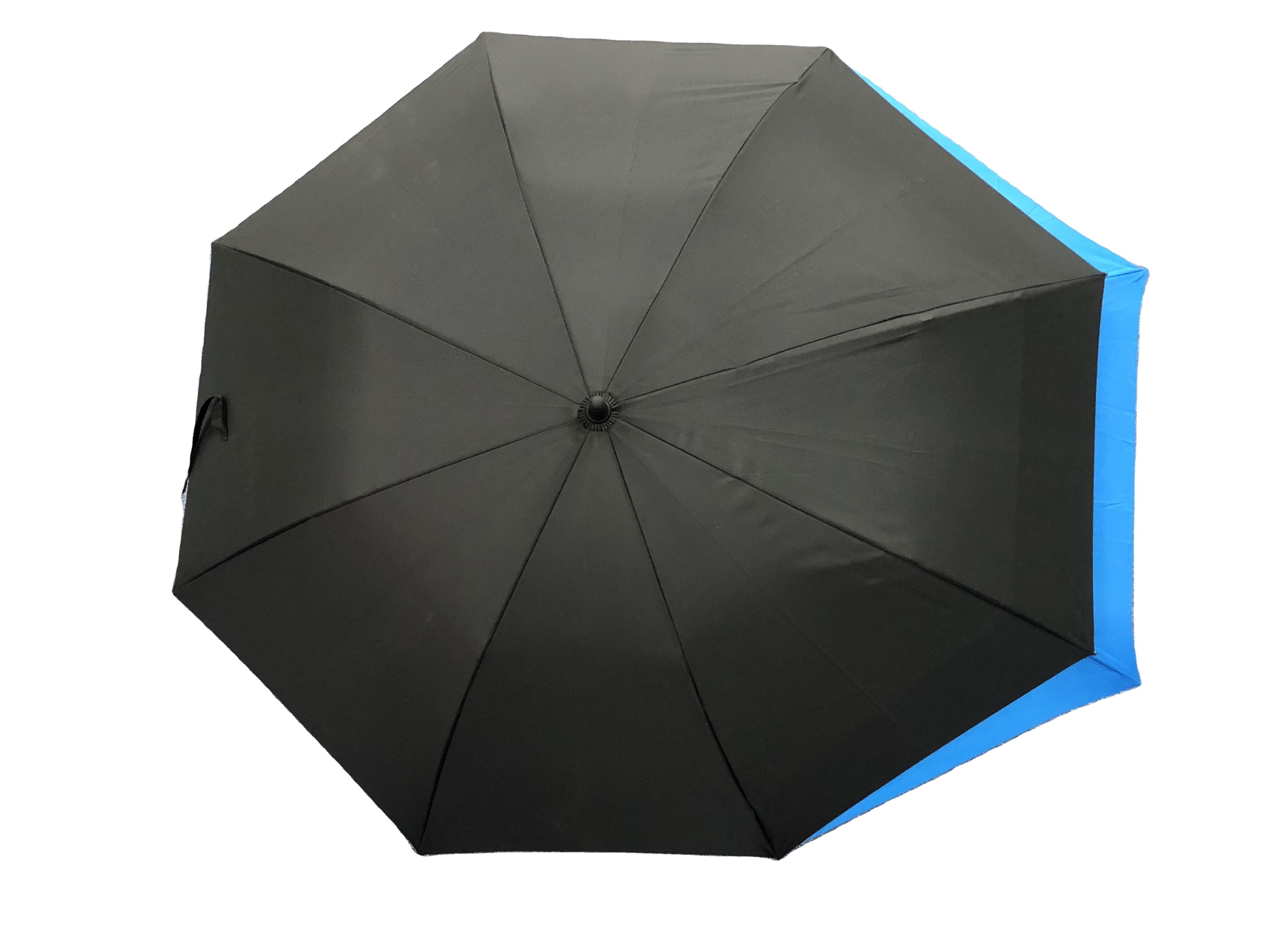 Large Windproof Sunblock Double Layer Fiberglass Golf Umbrella Automatic Button 8 Panels Umbrella