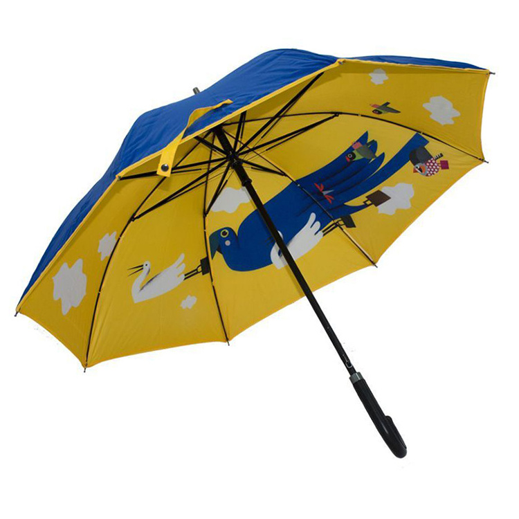 Business Big Waterproof Golf Umbrella Auto Open Custom Logo Printing Straight Umbrella Windproof Golf Umbrella