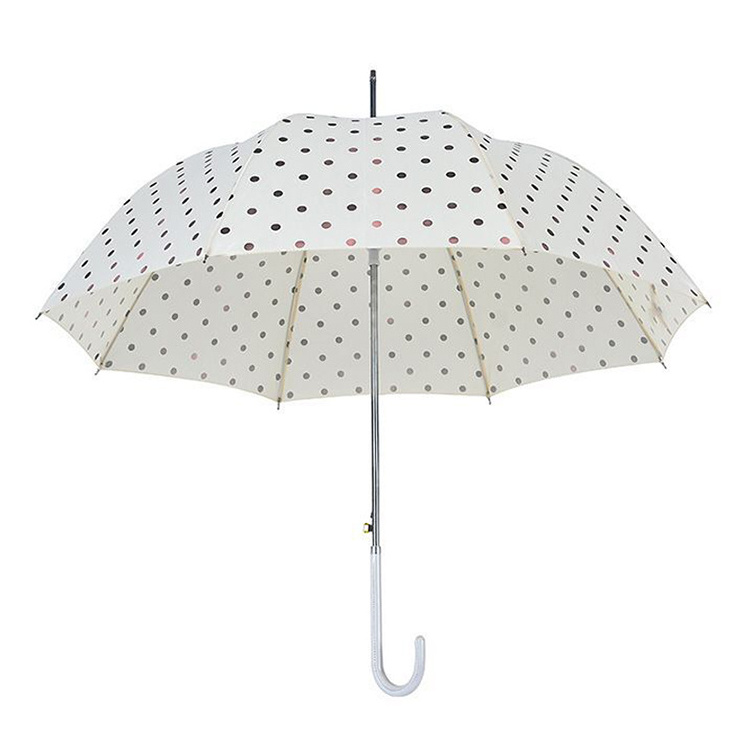 Wholesale Sturdy Fiber Frame Strong Metal Shaft Stick Straight Fashion Umbrella For Ladies