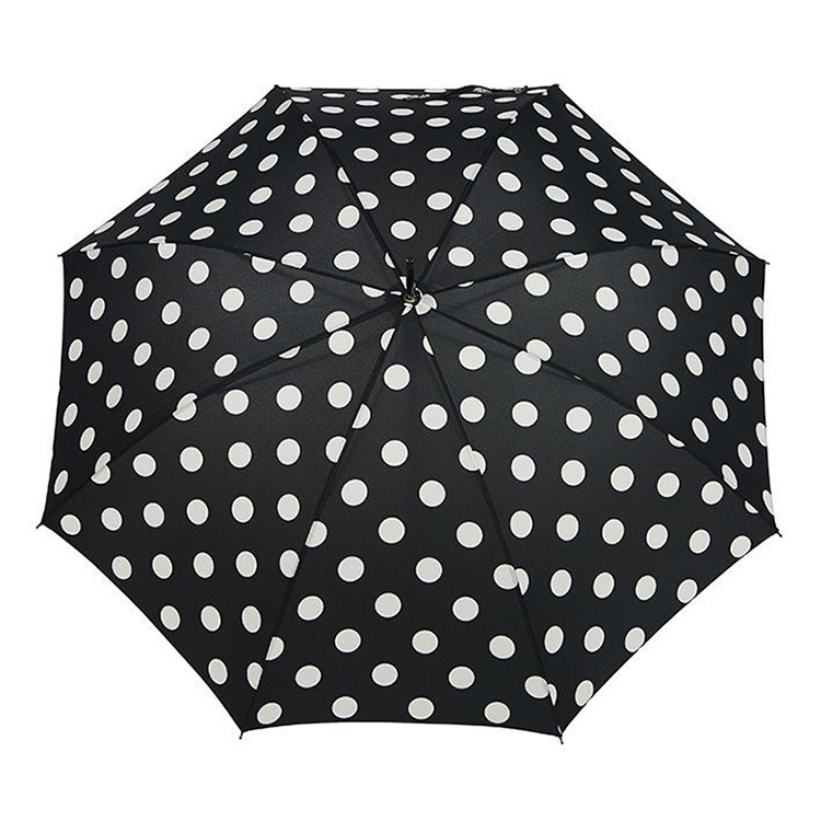 Wholesale Sturdy Fiber Frame Strong Metal Shaft Stick Straight Fashion Umbrella For Ladies