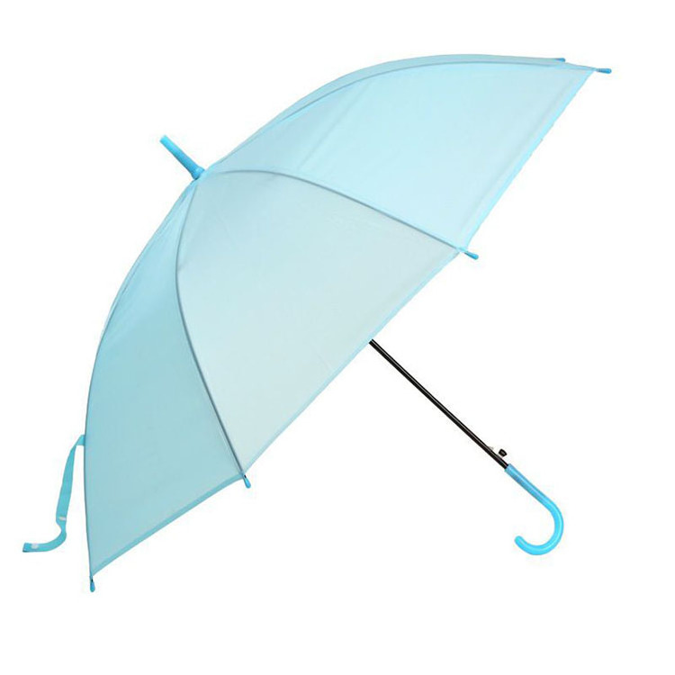 New Design 21 inch Automatic Gradient Colorful Straight EVA POE Rain Umbrella 8k Iron Frame Sun Umbrella Transparent children