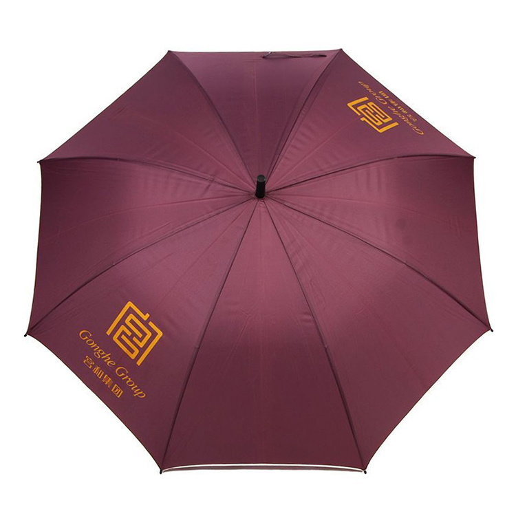 Outdoor Summer Recyclable ECO Friendly RPET 23 Inch Automatic Windproof With Self Fabric Straight Stick Umbrella