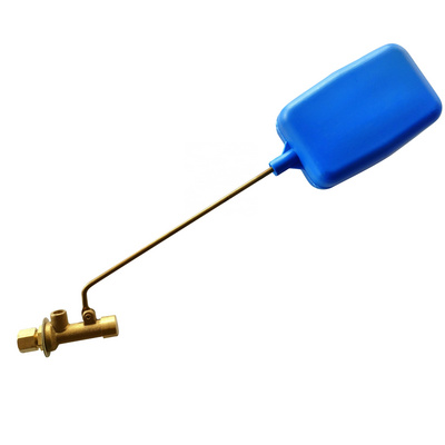 1/4 inch air cooler mini  brass float floating ball valve with blue plastic ball