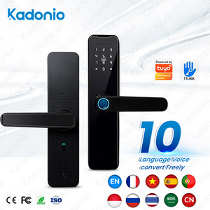 Kadonio Fingerprint Smart Door Lock BLE Password Keyless Apartment Room Lock Tuya APP Digital Door Locks