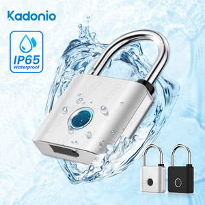 Kadonio Waterproof Portable Lock Magnetic Cabinet Electric Lock Biometric Fingerprint Padlock For Door