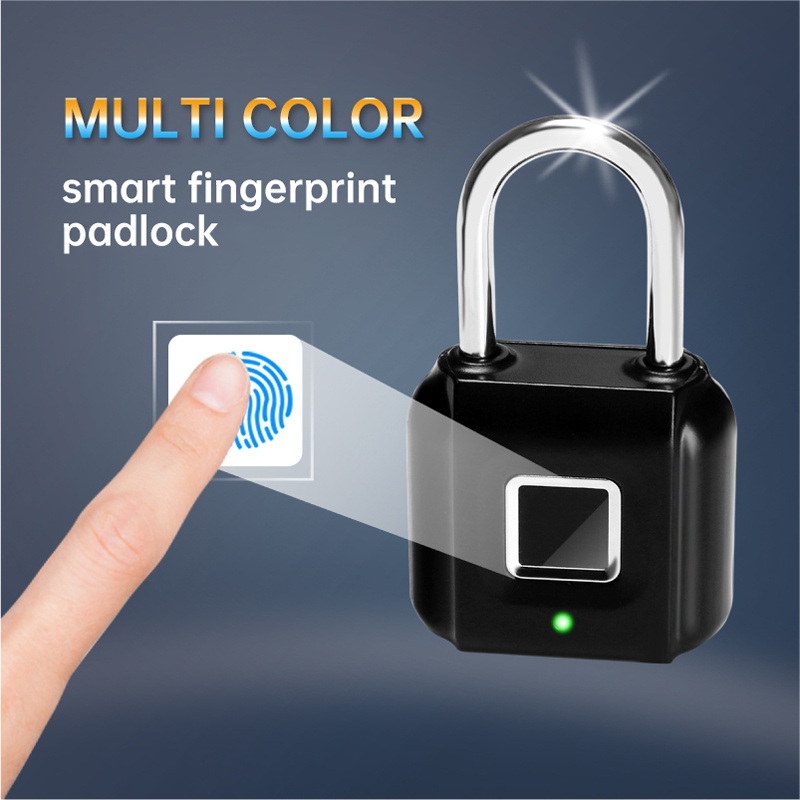 Kadonio China Wholesale Biometric Unique Touch Fast Recognition Smart Electronic Fingerprint Lock Padlock