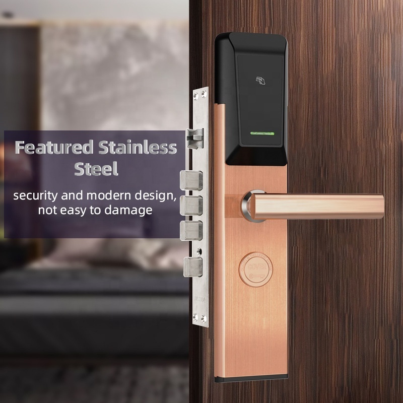 Kadonio High Security Electronic Card Key Smart Hotel Door Lock With RFID Management Software System