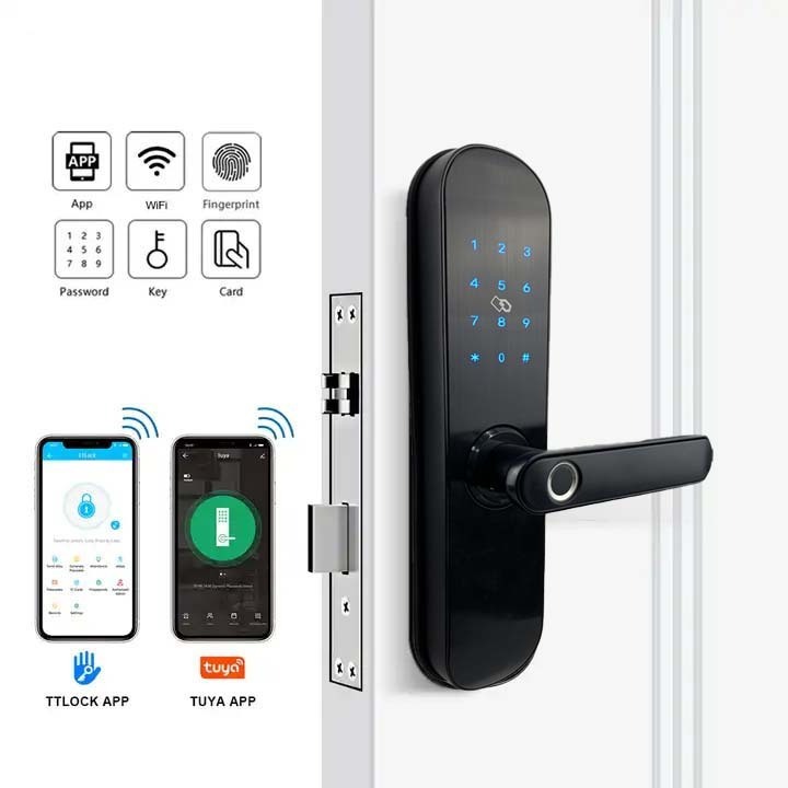 Kadonio Interior TTlock Smart Intelligent Fingerprint Password Deadbolt Door Locks Smart And Handles