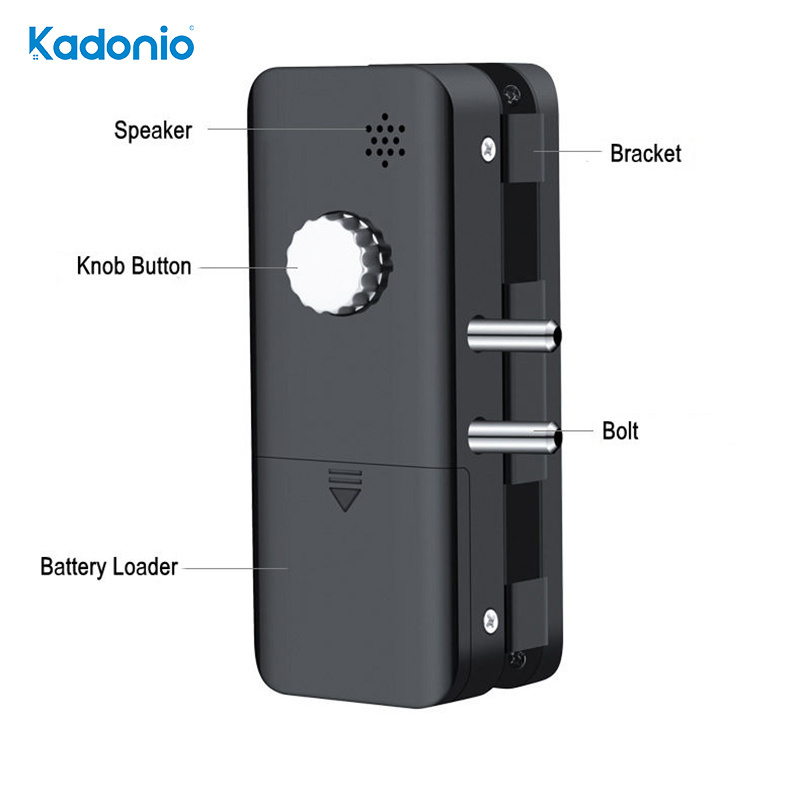 Kadonio Golden Supplier Entry Glass Sliding Door Fingerprint Touch Screen Digital Security Lock Smart