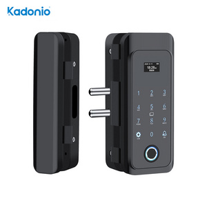 Kadonio Golden Supplier Entry Glass Sliding Door Fingerprint Touch Screen Digital Security Lock Smart