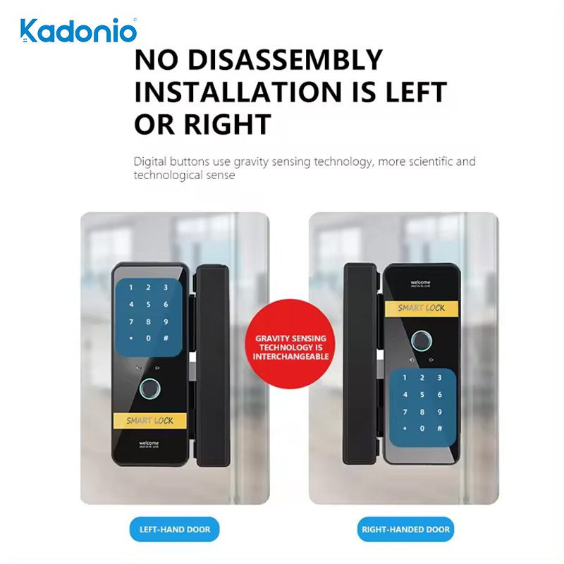 Kadonio Advance Technology Low Price Automatic Keyless Entry Glass Smart Hook Lock For Sliding Door