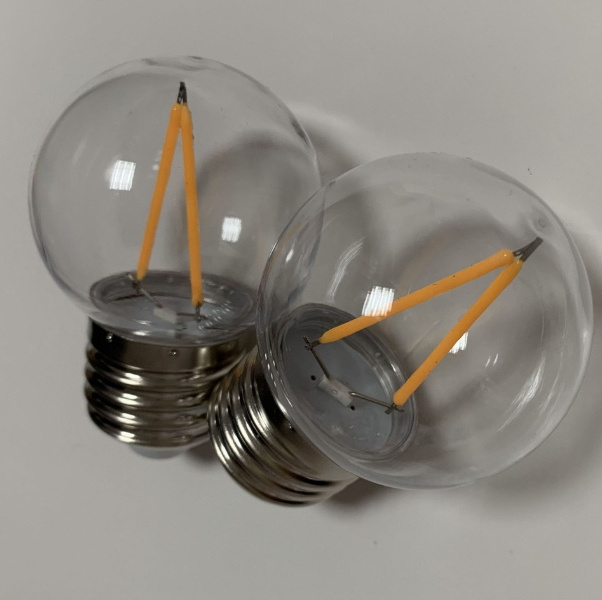 Led Edison Bulbs G45 Filament Bulb Cheap Plastic G45 Bulb 1W Led E27 B22 220V 120V Edison G45 Retro Light