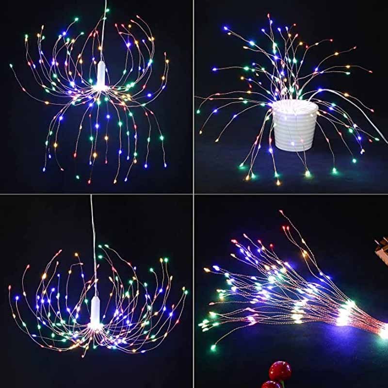 Chandeliers Led Firework Lights Rgb Pendant Lighting Led Globe Living Room Christmas Garden Decorative Day Light Fireworks