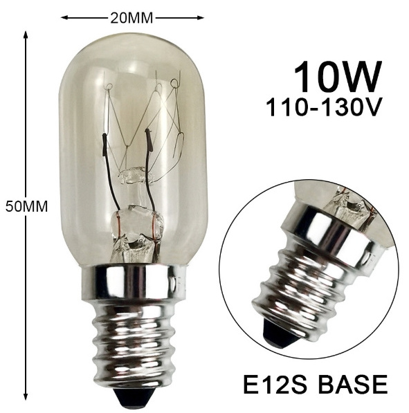 AC110-130V AC220-240V E12S E14 E14S E17 T20 Led Mini Oven Lamp Light Bulb Led Fridge Bulbs