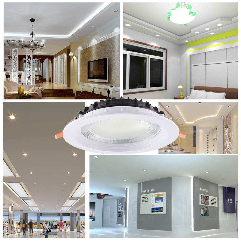 COB Trimless Recessed Down Light For Hotel Led Downlight Ceiling Spotlights