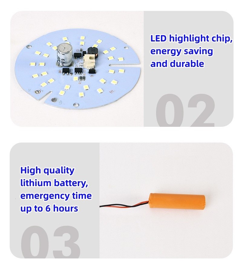 Emergency Bulb Rechargeable Light E26 B22 E27 Holder Battery Operated LED Light Bulb For Home