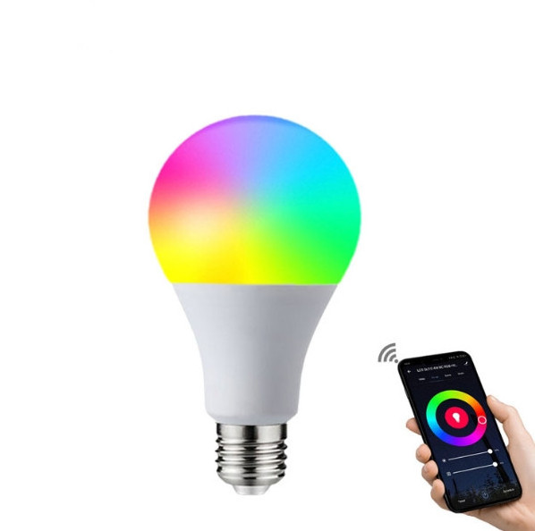 WIFI TUYA Light Bulbs RGB Multi Colour Smart Life Bulb for Indoor Dimmable Color E27 Dimmable Bulb Alexa Google APP Remote