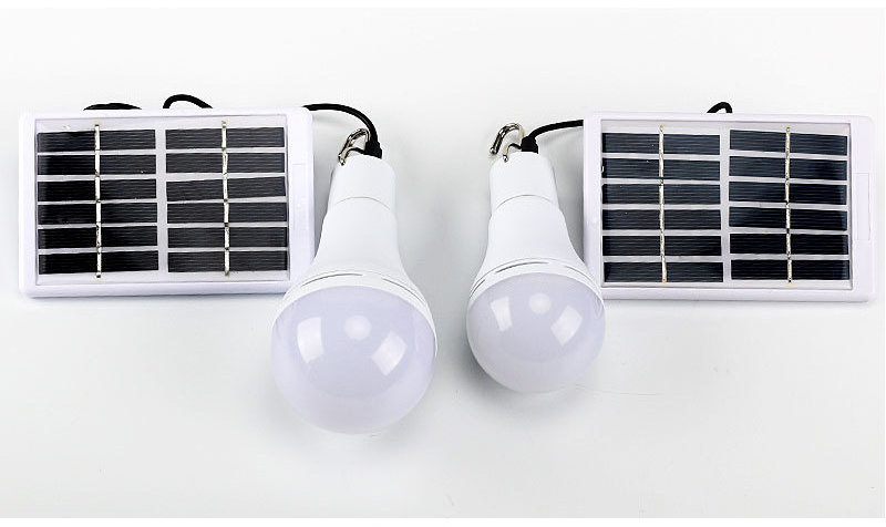 LED Solar Charged Light Bulb Portable Hang USB Rechargeable Home Garden Emergency Outdoor Camping Hiking Solar Tent Lamp