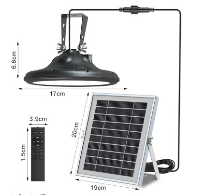 Solar Garden Light Solar Powered Remote Contral Indoor Outdoor Ufo Hanging Solar Pendant Lights Chandelier Lamp