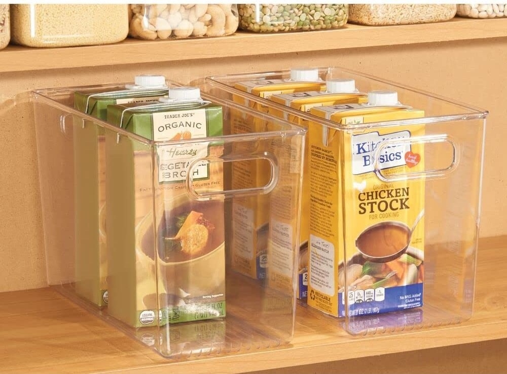 Multi-Use Refrigerator Storage Box Clear Fridge Storage Bins Kitchen Storage Organiser Pantry Organizer Milk Beverage Container