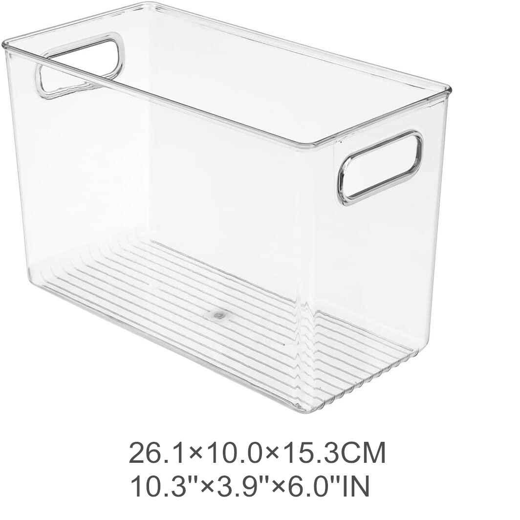 Multi-Use Refrigerator Storage Box Clear Fridge Storage Bins Kitchen Storage Organiser Pantry Organizer Milk Beverage Container