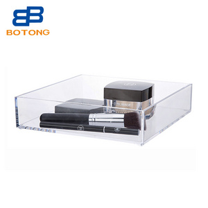 Factory Wholesale Beauty Clear Acrylic Cosmetics Organizer Makeup Organizers Cosmetic Storage Box Brush Holder Brush Organizer