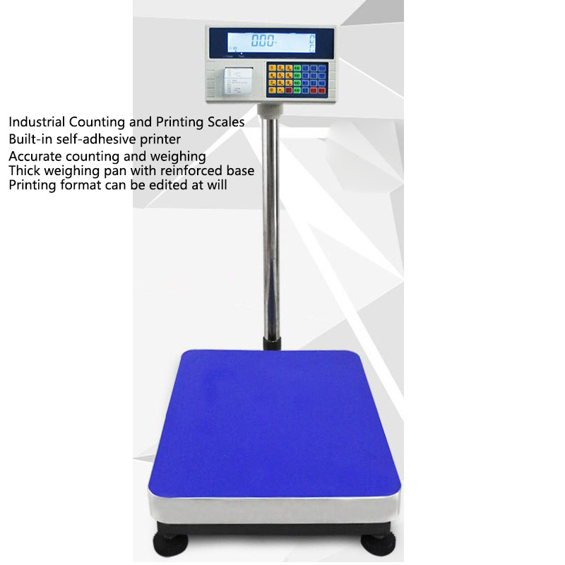 100KG 200KG Weight Scale With Printer Body Weight Scale Digital  Smart Label Weight Scale