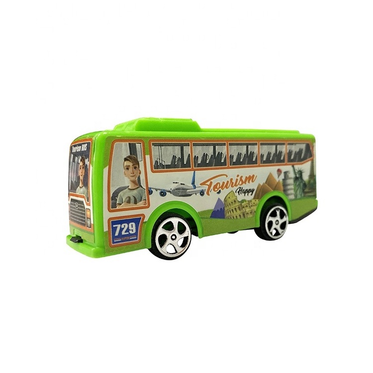 Wholesale mini pull back car Bus toy