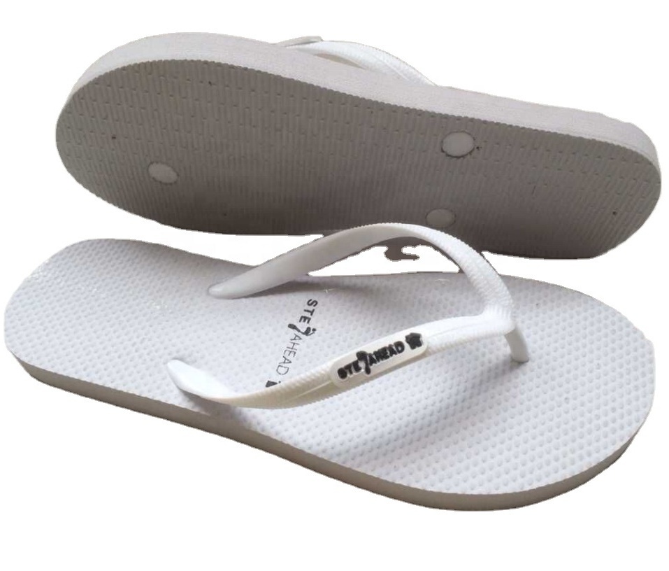 Cheap wholesale fancy pvc strap flip flop soles with pe material