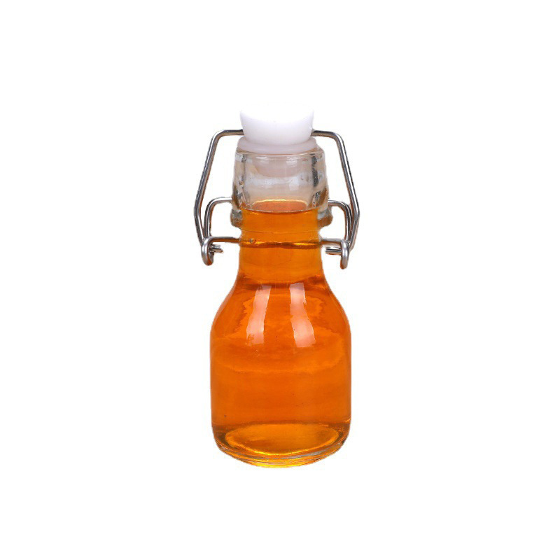 Factory Empty Drinking Glass Beverage Juice Milk Water Bottle With Swing Top 60ml 100ml 150ml