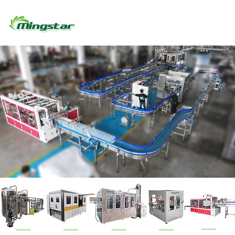 Mingstar  3000 BPH Automatic mineral drinking pure water bottling plant machine equipment bottle filling machine price in ghana