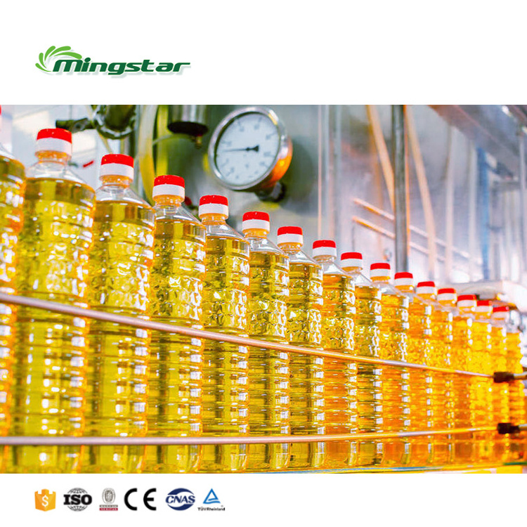 Oil Bottling Line Sunflower Olive Palm Vegetable Edible Cooking Oil Filling Machine