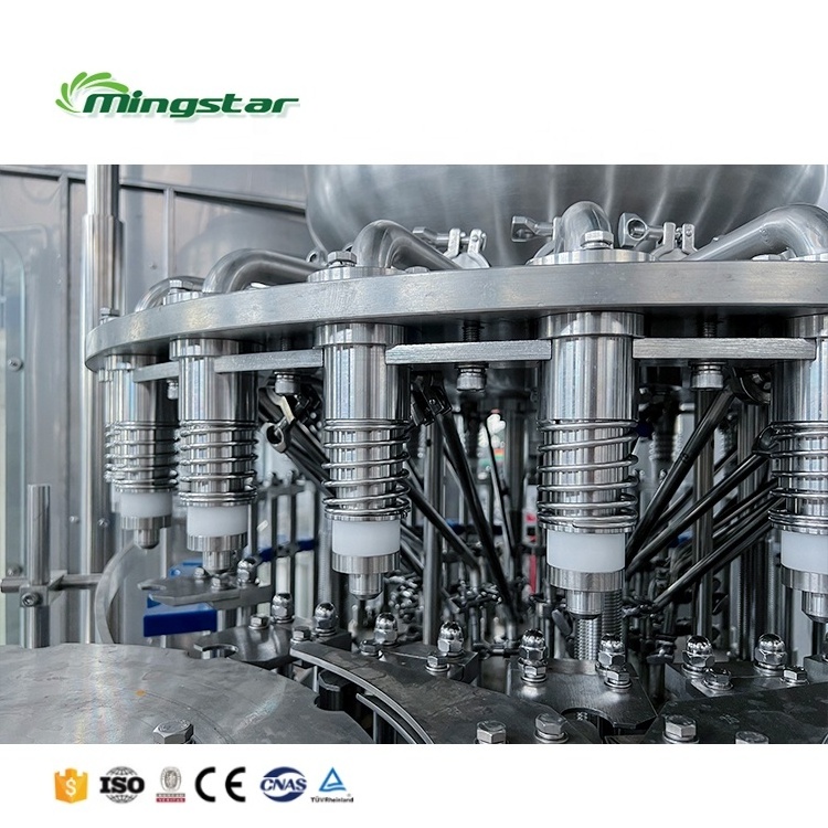 Mingstar CGF 24-24-6 automatic soda  miniral small bottle water filling machine bottling machine filling machine