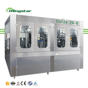 Mingstar CGF 24-24-6 automatic soda  miniral small bottle water filling machine bottling machine filling machine