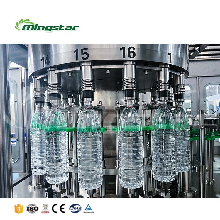 Full Automatic 3 In 1 Mini Small Business Water Making Filling Plastic Pure Mineral Water Bottling Machine