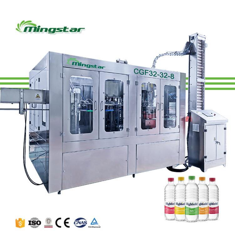 small mineral water plant Pet bottle drinking sealing bottling Labeling packing machine Bottling liquid Water filling  machine