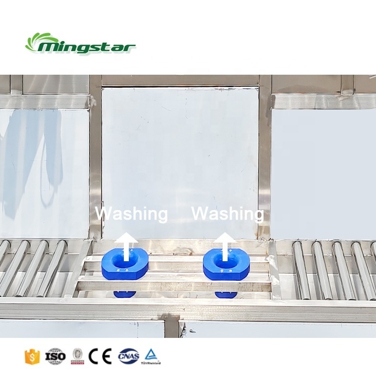 Mingstar Automatic 3 in 1 liquid water making machine small scale water bottle filling capping and labeling machine