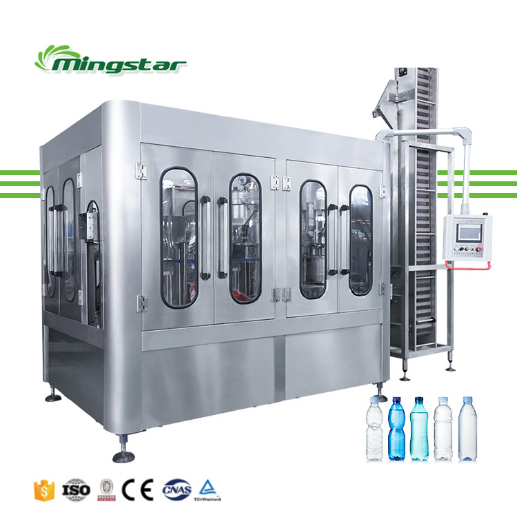 Full Automatic 3 In 1 Mini Small Business Water Making Filling Plastic Pure Mineral Water Bottling Machine