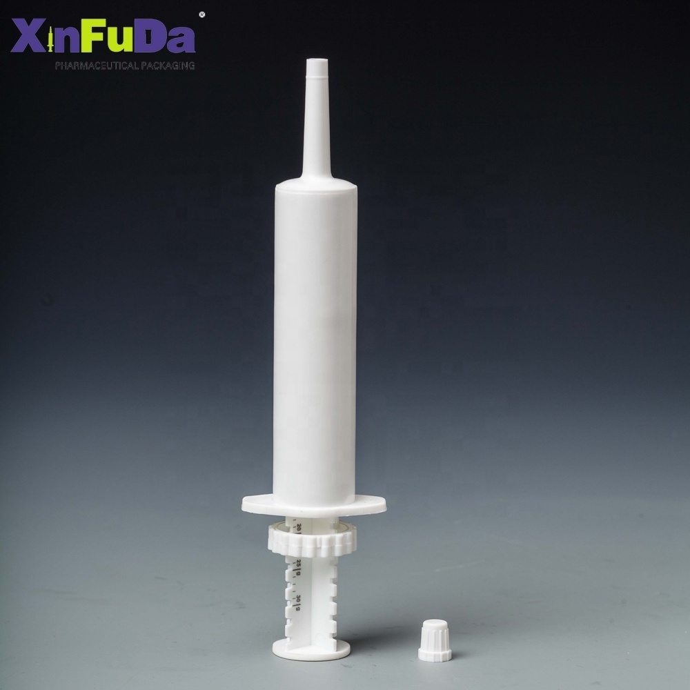 free sample veterinary medicine paste packaging disposable 30ml plastic empty horse supplement dose control oral syringes