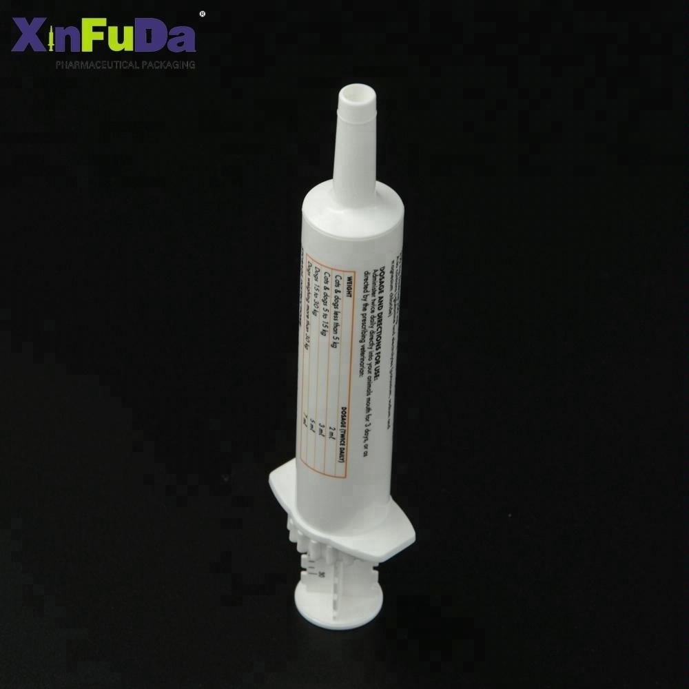 wholesale 30ml empty oral medicine injection 30cc plastic gel syringe with wide tip for horse plaster dose syringe