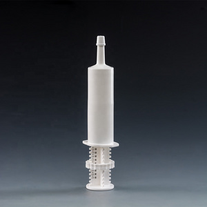 wholesale wide tip animal health supplement packaging 60ml veterinary dial a dose syringe race horse equine paste syringe