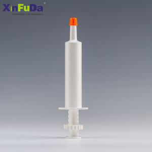 veterinary equipment vet medical medicine packaging 30ml horse dose paste syringe barrel measured dosage injection syringe