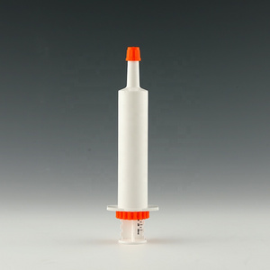 Veterinary Instrument Wide Mouth 30ml Feeding Horse Supplement Packaging Empty Oral Paste Gel Syringe With Plastic Piston