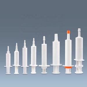 Plastic paste gel packaging dispensing veterinary syringes 5ml/8ml/10ml/13ml/15ml/20ml/30ml/60ml disposable animal syringes