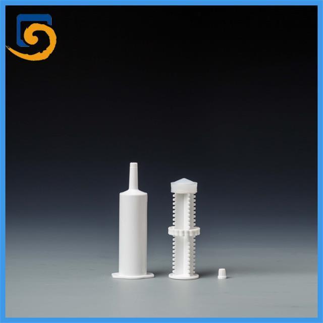 multi functional custom color white empty 60ml 60CC wide tip dial a dose horse syringes for packaging equine paste