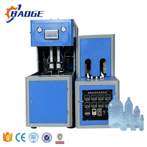 2 Cavity Semi automatic Juice Sport drinks Pet Blowing Machine Plastic Beverage Bottle Making Plant